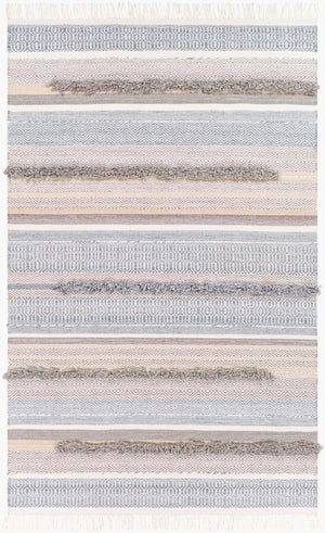 Surya Azalea 2' X 3' Eco-friendly Handmade Rug - Global Style, Unique Texture, And Cozy Home Accent Charcoal Recycled Pet Yarn Aza2330-23