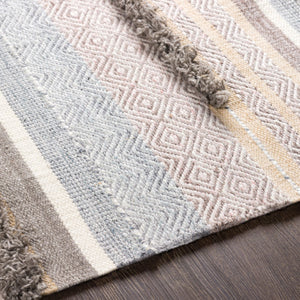 Surya Azalea 2' X 3' Eco-friendly Handmade Rug - Global Style, Unique Texture, And Cozy Home Accent Charcoal Recycled Pet Yarn Aza2330-268
