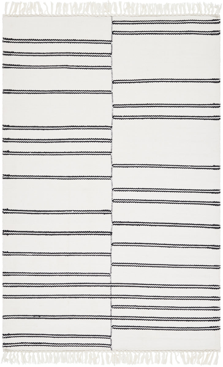 Azalea AZA-2333 8'10" x 12' Handmade Rug AZA2333-81012  Ivory, Black Surya