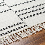 Azalea AZA-2333 8'10" x 12' Handmade Rug AZA2333-81012  Ivory, Black Surya