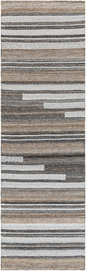 Surya Azalea 2' X 3' Eco-friendly Handmade Rug - Global Style, Unique Texture, And Cozy Home Accent Black Recycled Pet Yarn Aza2334-268
