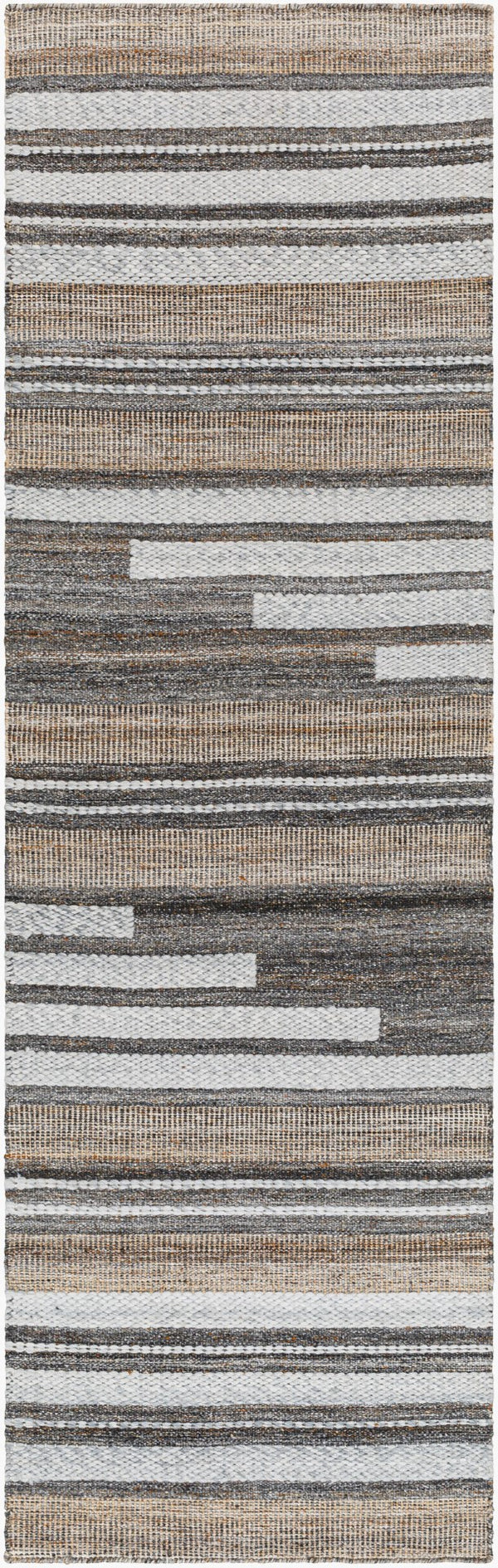 Surya Azalea 2' X 3' Eco-friendly Handmade Rug - Global Style, Unique Texture, And Cozy Home Accent Black Recycled Pet Yarn Aza2334-268