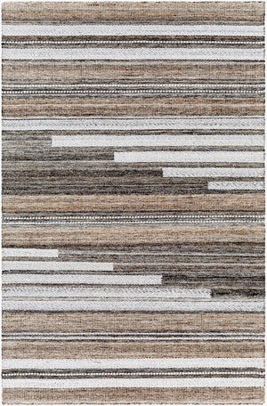 Surya Azalea 2' X 3' Eco-friendly Handmade Rug - Global Style, Unique Texture, And Cozy Home Accent Black Recycled Pet Yarn Aza2334-23