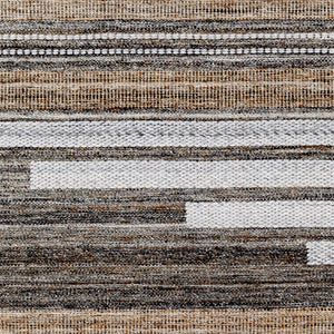 Azalea AZA-2334 8'10" x 12' Handmade Rug AZA2334-81012  Black, Tan, Taupe, White, Brown Surya