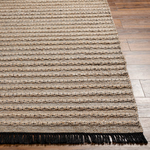 Azalea AZA-2335 8'10" x 12' Handmade Rug AZA2335-81012  Taupe, Brown, Black, Charcoal, Cream Surya