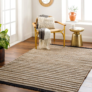 Surya Azalea 2' X 3' Eco-friendly Handmade Rug - Global Style, Unique Texture, And Cozy Home Accent Taupe Recycled Pet Yarn Aza2335-23