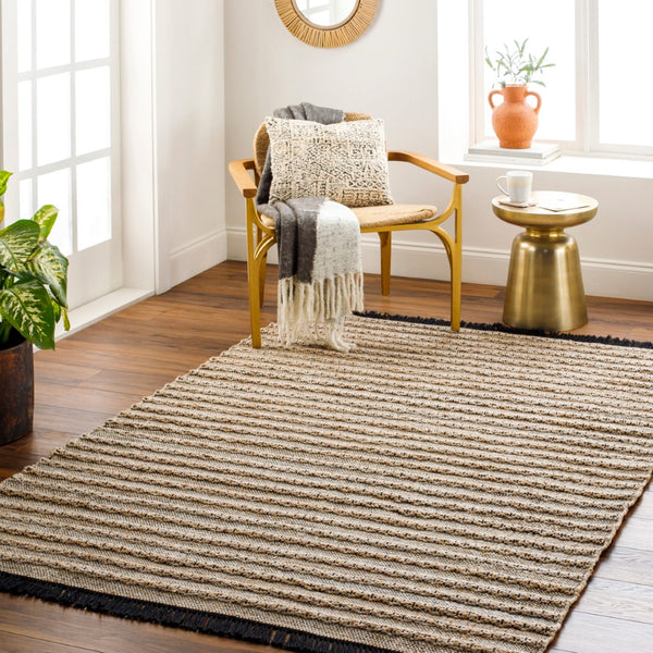 Surya Azalea 2' X 3' Eco-friendly Handmade Rug - Global Style, Unique Texture, And Cozy Home Accent Taupe Recycled Pet Yarn Aza2335-23
