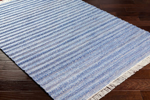 Surya Azalea 2' X 3' Eco-friendly Handmade Rug - Global Style, Unique Texture, And Cozy Home Accent Blue Recycled Pet Yarn Aza2337-23