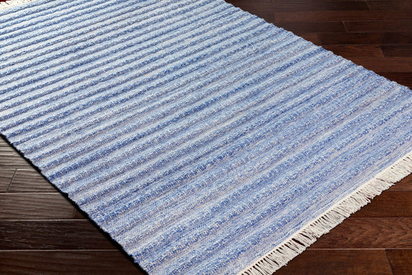 Surya Azalea 2' X 3' Eco-friendly Handmade Rug - Global Style, Unique Texture, And Cozy Home Accent Blue Recycled Pet Yarn Aza2337-23