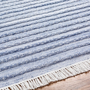 Surya Azalea 2' X 3' Eco-friendly Handmade Rug - Global Style, Unique Texture, And Cozy Home Accent Blue Recycled Pet Yarn Aza2337-23