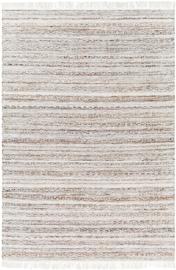 Azalea AZA-2338 8'10" x 12' Handmade Rug AZA2338-81012  Taupe, Ivory, Camel, Dark Brown Surya