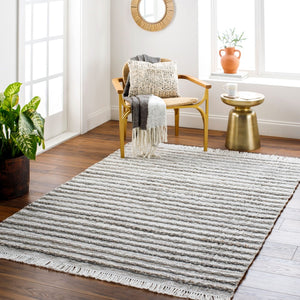 Surya Azalea 2' X 3' Eco-friendly Handmade Rug - Global Style, Unique Texture, And Cozy Home Accent Taupe Recycled Pet Yarn Aza2338-23