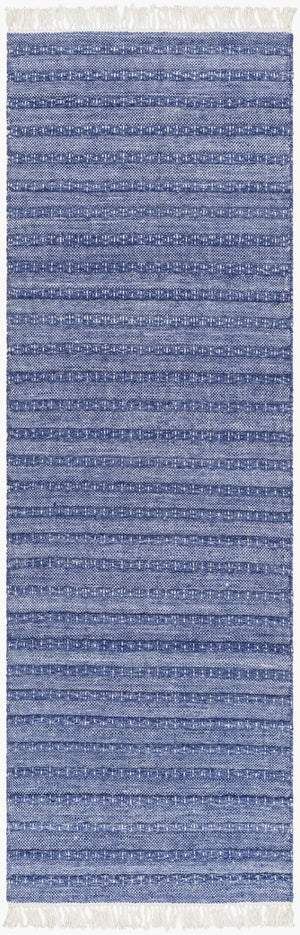 Surya Azalea 2' X 3' Eco-friendly Handmade Rug - Global Style, Unique Texture, And Cozy Home Accent Dark Blue Recycled Pet Yarn Aza2339-268