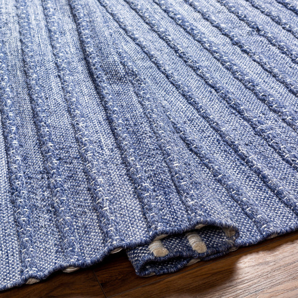 Azalea AZA-2339 8'10" x 12' Handmade Rug AZA2339-81012  Dark Blue, Denim, Ivory, White Surya