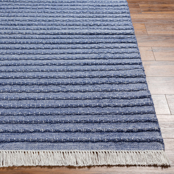 Azalea AZA-2339 8'10" x 12' Handmade Rug AZA2339-81012  Dark Blue, Denim, Ivory, White Surya