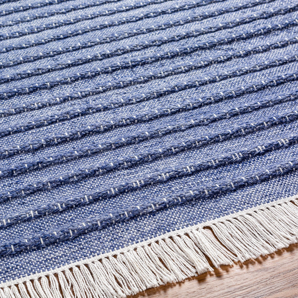 Azalea AZA-2339 8'10" x 12' Handmade Rug AZA2339-81012  Dark Blue, Denim, Ivory, White Surya