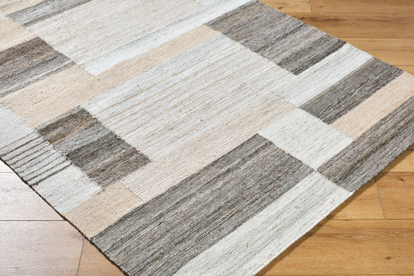 Surya Azalea 2' X 3' Eco-friendly Handmade Rug - Global Style, Unique Texture, And Cozy Home Accent Ivory Recycled Pet Yarn Aza2340-268