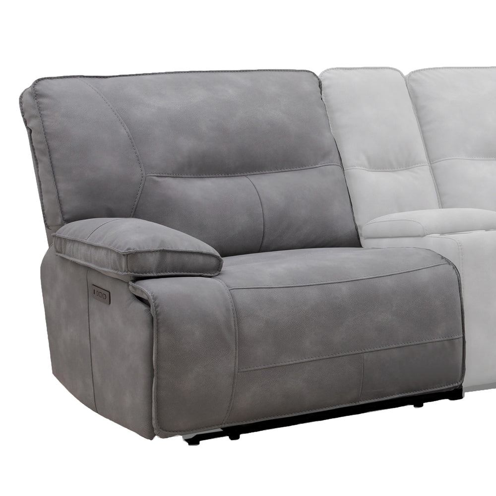 Parker House Parker Living Gladiator Recliner: Luxurious Comfort With Power Recline For Ultimate Relaxation Experience Light Grey 60% Polyester,40% Pu (W) Mgla#811lphz-sky