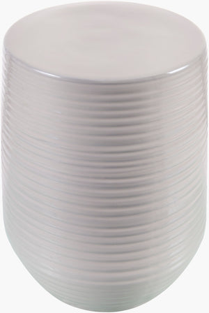 Livabliss Terraza Glazed Ceramic Garden Stool Cylindrical Side Table for Patio or Sunroom AZAT001-171313