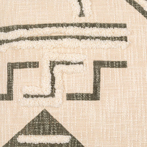 Surya Azibo Bohemian Global-style Accent Pillow 18"L X 18"W - Cozy Cotton Charm For Your Home Décor Medium Green Cotton,Cotton Azb003-1818p