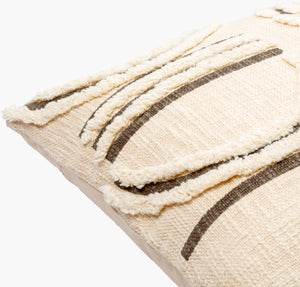 Surya Azibo Bohemian Global-style Accent Pillow 18"L X 18"W - Cozy Cotton Charm For Your Home Décor Charcoal Cotton,Cotton Azb004-2222d