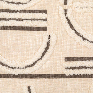 Surya Azibo Bohemian Global-style Accent Pillow 18"L X 18"W - Cozy Cotton Charm For Your Home Décor Charcoal Cotton,Cotton Azb004-2222d