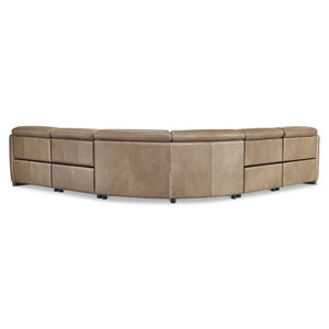 Bernhardt Bernhardt Alta Full Grain Leather Power Reclining Sectional for Modern Living Rooms K2347