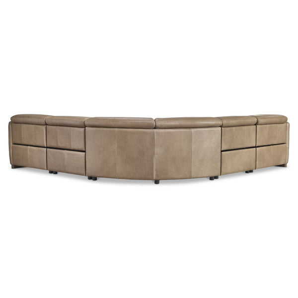 Bernhardt Bernhardt Alta Full Grain Leather Power Reclining Sectional for Modern Living Rooms K2347