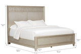A.R.T. Furniture Morrissey King Cashin Panel Bed 218156-2727 Silver 218156-2727