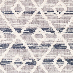 Livabliss Azilal Tribal Patterned High Pile Polyester Rug with Fringe for Entryway or Bedroom Dark Blue, Gray 2' x 2'11" AZI2301-2211