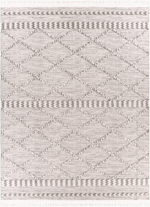 Livabliss Azilal Folk Geometric High Pile Polyester Accent Rug for Bohemian Eclectic Interiors Dark Blue, Gray 7'10" x 10' AZI2310-710102