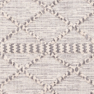 Livabliss Azilal Folk Geometric High Pile Polyester Accent Rug for Bohemian Eclectic Interiors Dark Blue, Gray 2' x 2'11" AZI2310-2211