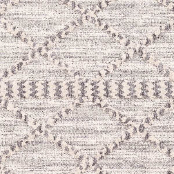 Livabliss Azilal Folk Geometric High Pile Polyester Accent Rug for Bohemian Eclectic Interiors Dark Blue, Gray 2' x 2'11" AZI2310-2211