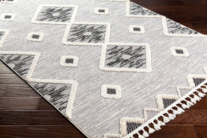Livabliss Azilal Tribal Runner Rug with High Low Pile Fringe Ends for Hallways and Entryways AZI2313-2773