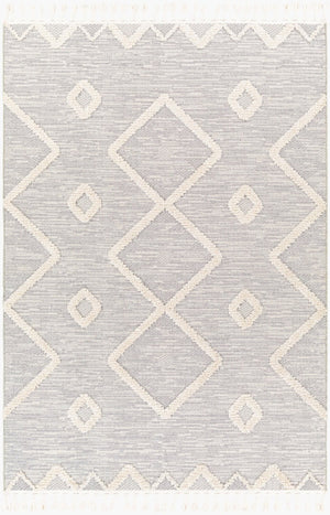 Livabliss Azilal Bohemian Fringe Area Rug with High Low Pile Texture for Large Living Rooms AZI2314-9212