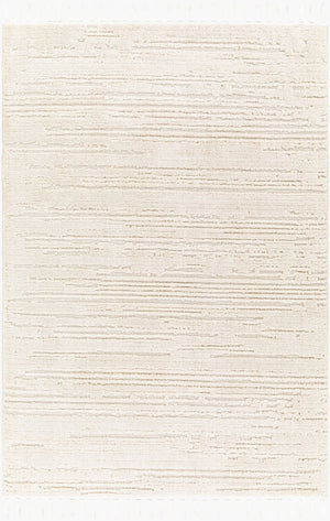 Livabliss Azilal Bohemian Global Runner Rug Soft Polyester High Pile Fringe Hallway Accent Ivory 8'10" x 12' AZI2315-9212