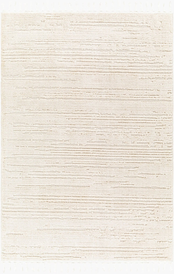 Livabliss Azilal Bohemian Global Runner Rug Soft Polyester High Pile Fringe Hallway Accent Ivory 8'10" x 12' AZI2315-9212