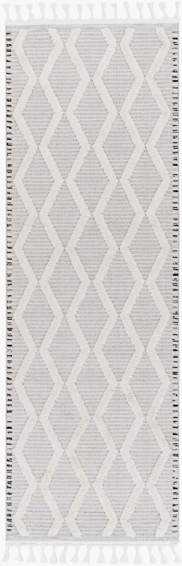 Livabliss Azilal Bohemian Global Runner Rug Plush High Pile Polyester Fringe Hallway Accent AZI2317-2773