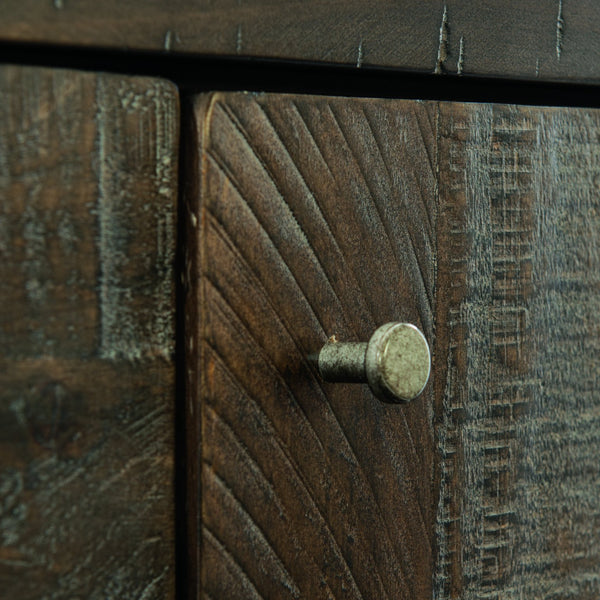 Bernhardt Bernhardt Payson Buffet With Distressed Pine, Moody Sable Finish, Soft-Closing Door & Ample Storage 303134B