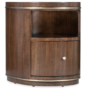 Melange Contours Side Table Dark Wood 628-80549-89 Hooker Furniture