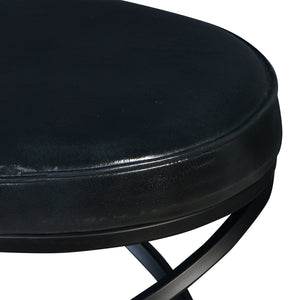 Porter Designs Polaris Leather Bar Stool - Modern Comfort With Striking Design For Contemporary Spaces Brown Leather 02-218-10-6796