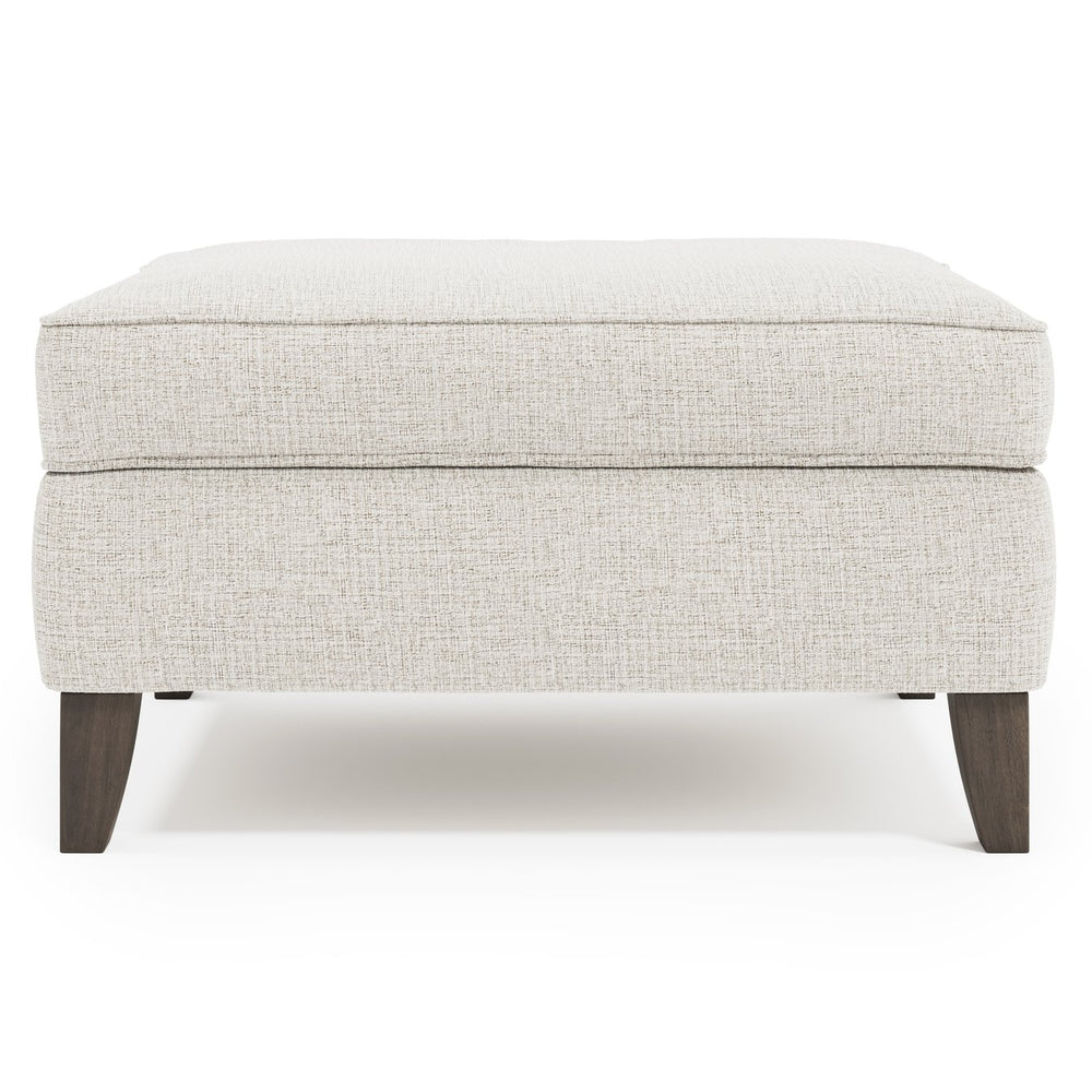 Bernhardt Bernhardt Addison Fabric Ottoman With Plush Spring-Down Cushion, Tapered Portobello Legs, Made-To-Order B1481B