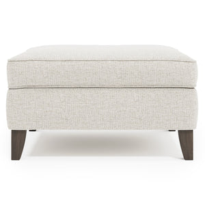 Bernhardt Bernhardt Addison Fabric Ottoman With Plush Spring-Down Cushion, Tapered Portobello Legs, Made-To-Order B1481B