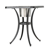 Christopher Knight Home® - Noble House - Ava Outdoor Cast Aluminum Bistro Table with Ice Bucket, Black Copper