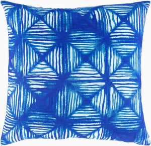 Surya Azora 18" Modern Accent Pillow - Durable, Stylish, And Charming Home Decor For A Fresh Look Blue Polyester,Polyester Azo001-2020d