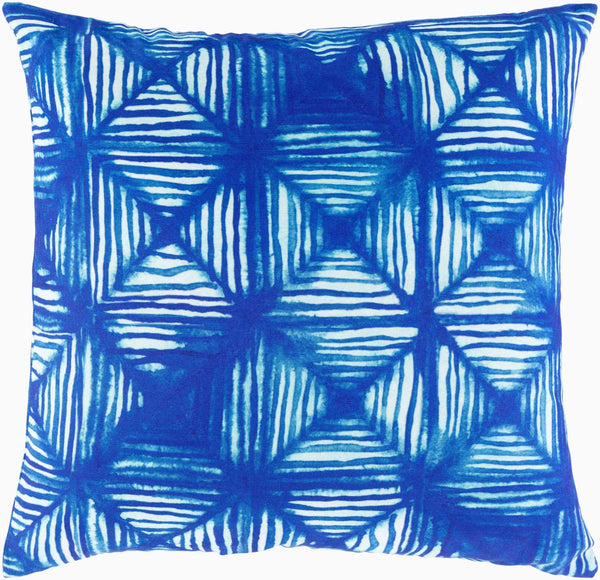 Surya Azora 18" Modern Accent Pillow - Durable, Stylish, And Charming Home Decor For A Fresh Look Blue Polyester,Polyester Azo001-2020d