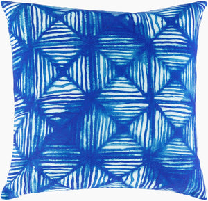 Surya Azora 18" Modern Accent Pillow - Durable, Stylish, And Charming Home Decor For A Fresh Look Blue Polyester,Polyester Azo001-2020d