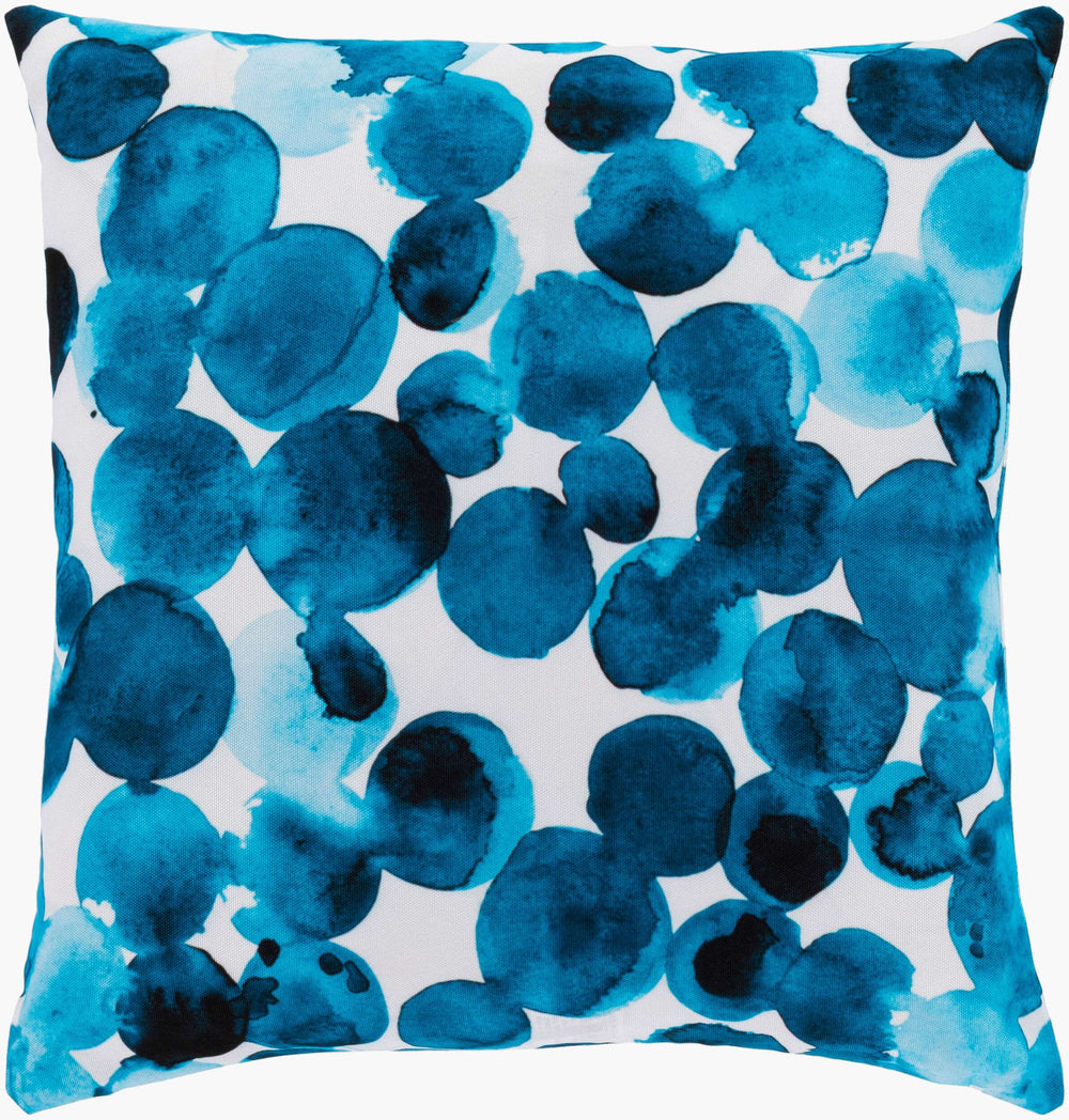 Surya Azora 18" Modern Accent Pillow - Durable, Stylish, And Charming Home Decor For A Fresh Look Blue Polyester,Polyester Azo004-2020