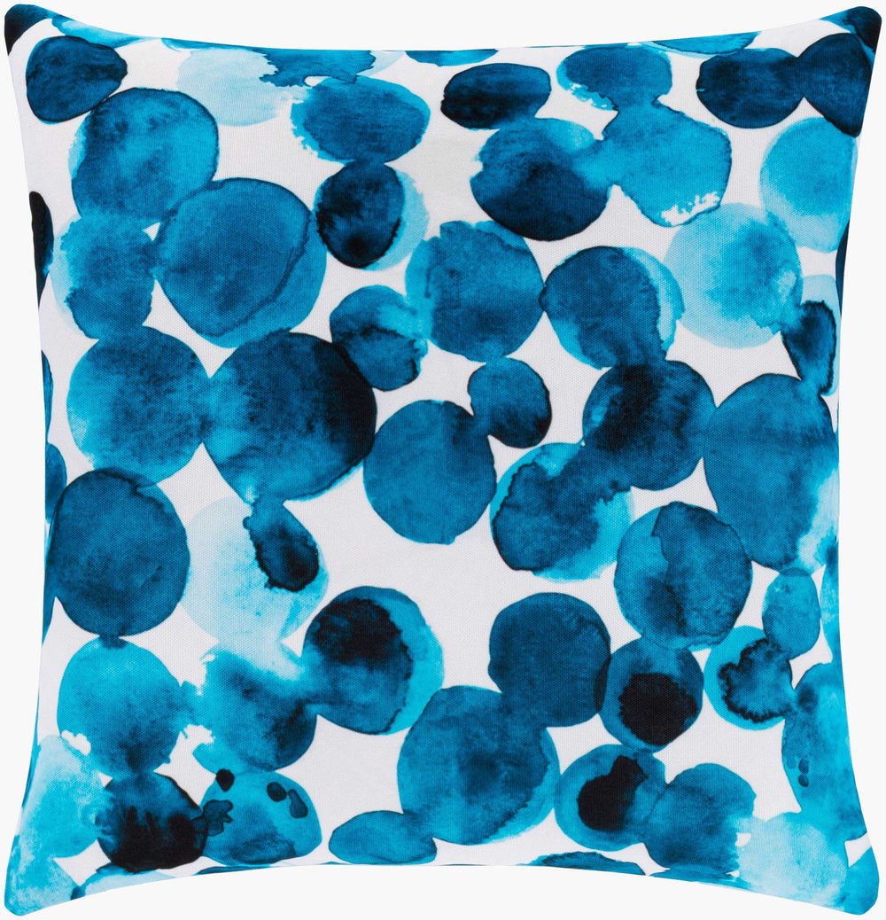 Surya Azora 18" Modern Accent Pillow - Durable, Stylish, And Charming Home Decor For A Fresh Look Blue Polyester,Polyester Azo004-2020