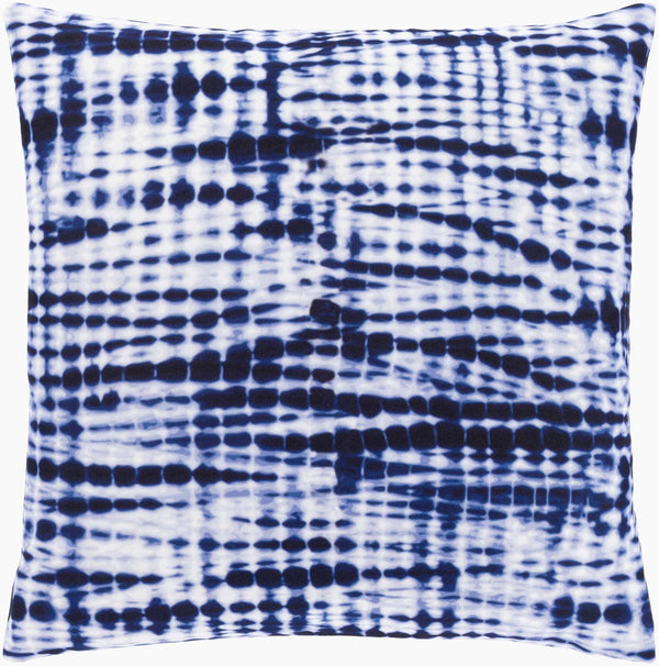 Surya Azora 18" Modern Accent Pillow - Durable, Stylish, And Charming Home Decor For A Fresh Look Dark Blue Polyester,Polyester Azo005-2020p
